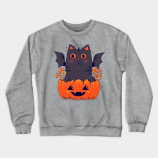 Spooky Cat Crewneck Sweatshirt